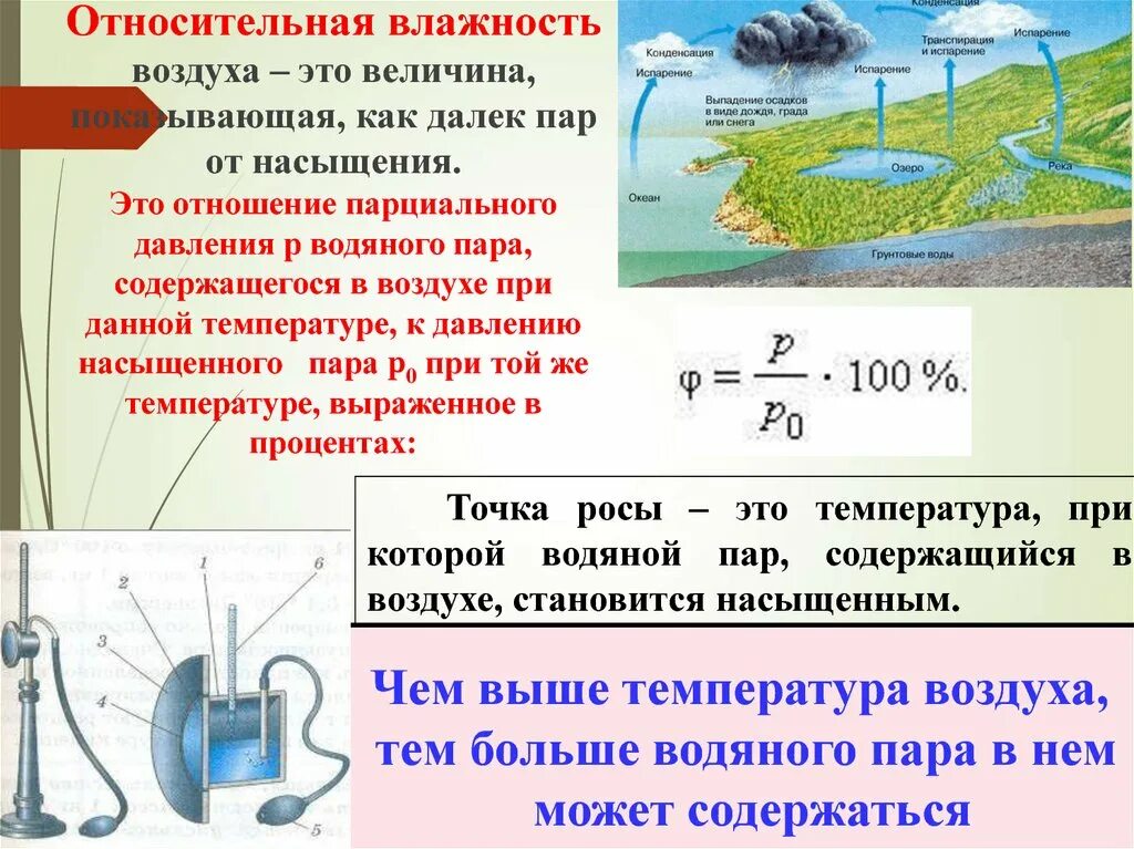 В теплом воздухе содержится. Водяной пар в воздухе становится насыщенным. Водяной пар содержащийся в воздухе. Источники водяного пара. Температура при которой пар становится насыщенным.