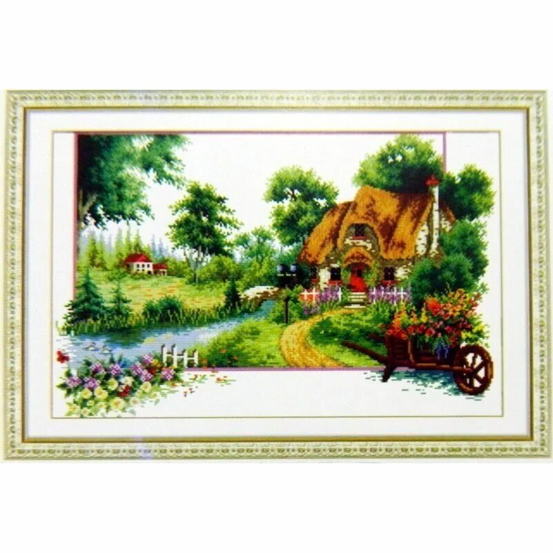Набор для вышивки зеленая деревенька dome. Вышивка крестиком осень наборы. Наборы фирмы доме. Вышивки фирмы dome-. Наборы фирмы доме.