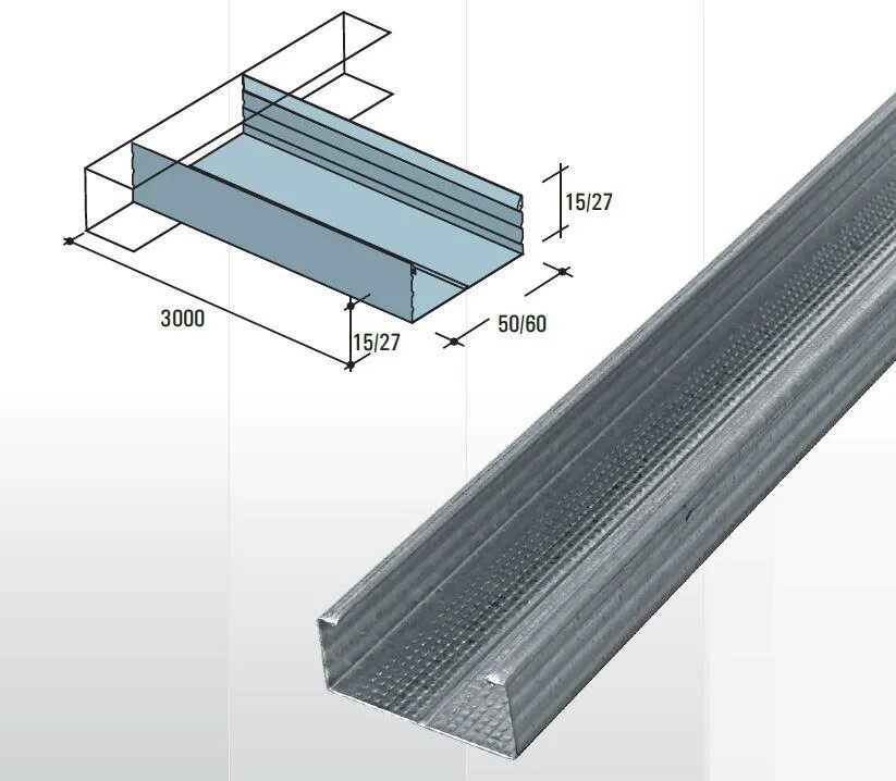 Профиль для гипсокартона 60х27 цена стройпомощник