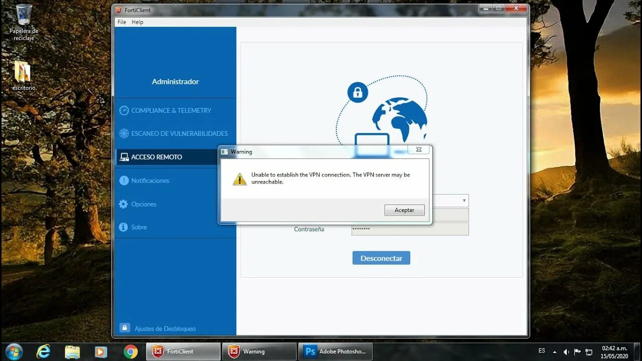 Sslvpn configuration is wrong 7200