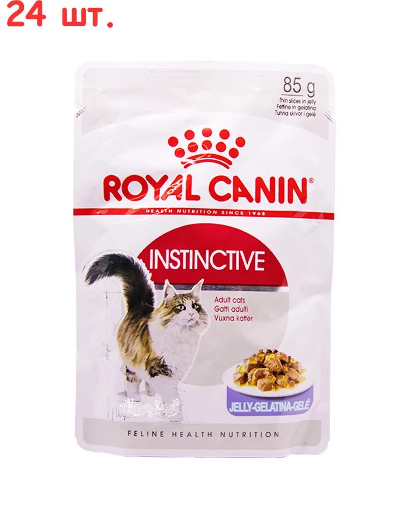 Роял Канин пауч Инстинктив желе. Роял Канин пауч Instinctive в желе. Royal Canin Instinctive пауч для кошек в соусе 85г. Роял Канин Инстинктив для кошек в желе.