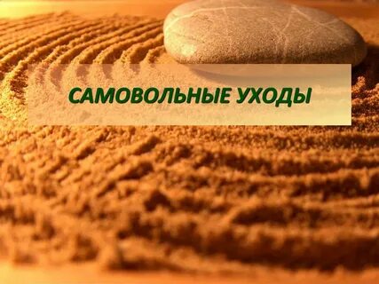 Самовольные уходы алгоритм