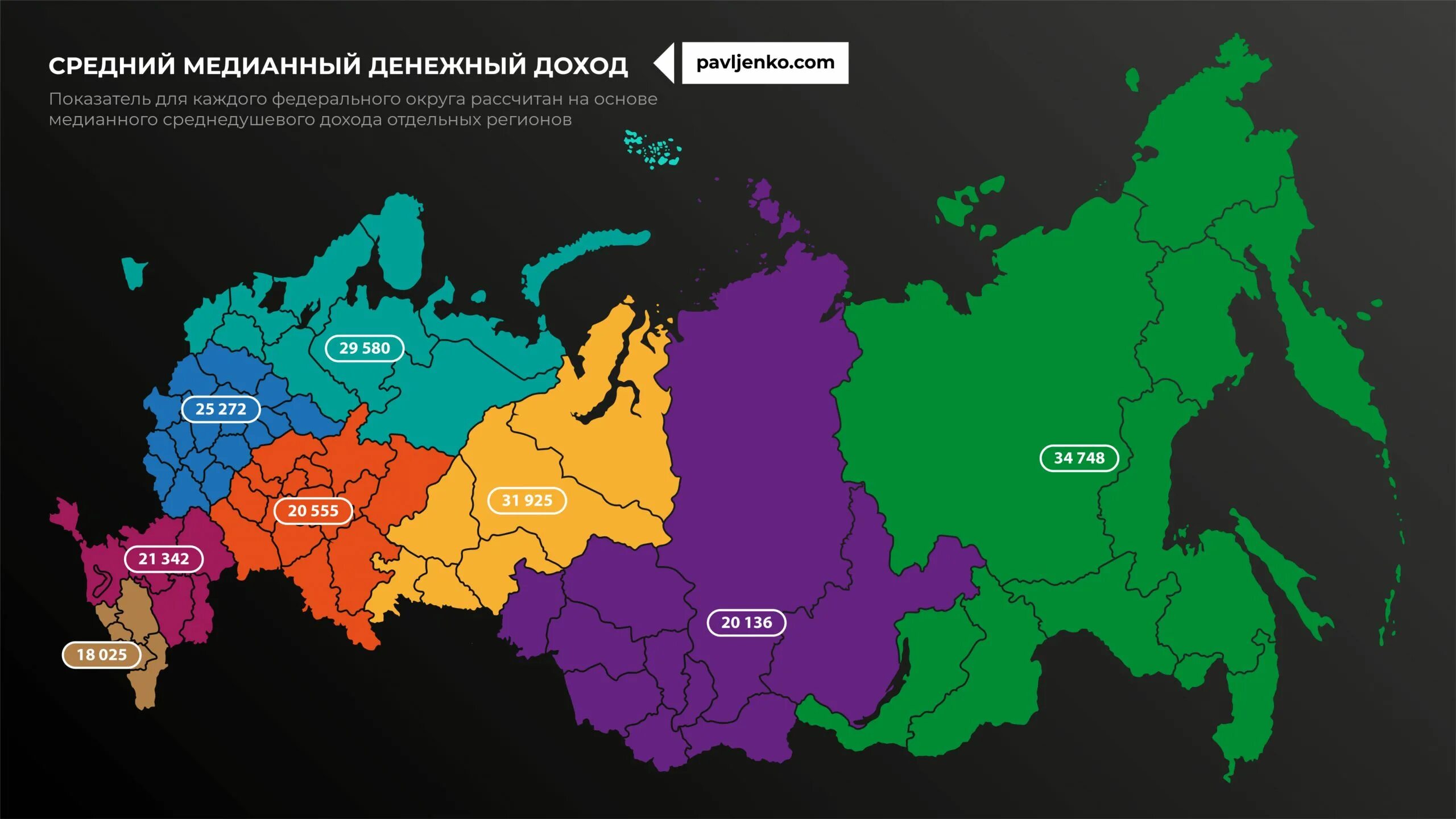 Регионы по уровню дохода