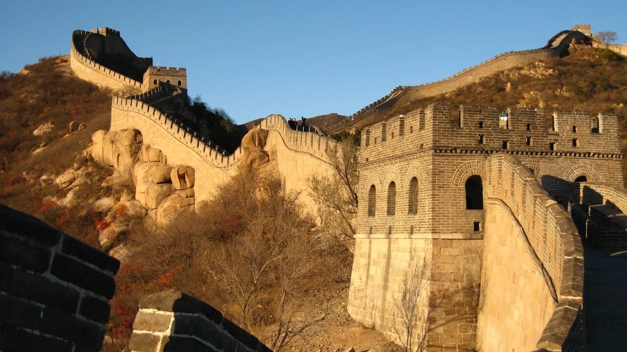 Китай Великая китайская стена. The great Wall at Badaling Китай. 2. Великая китайская стена, Китай. Архитектура древнего Китая стена.