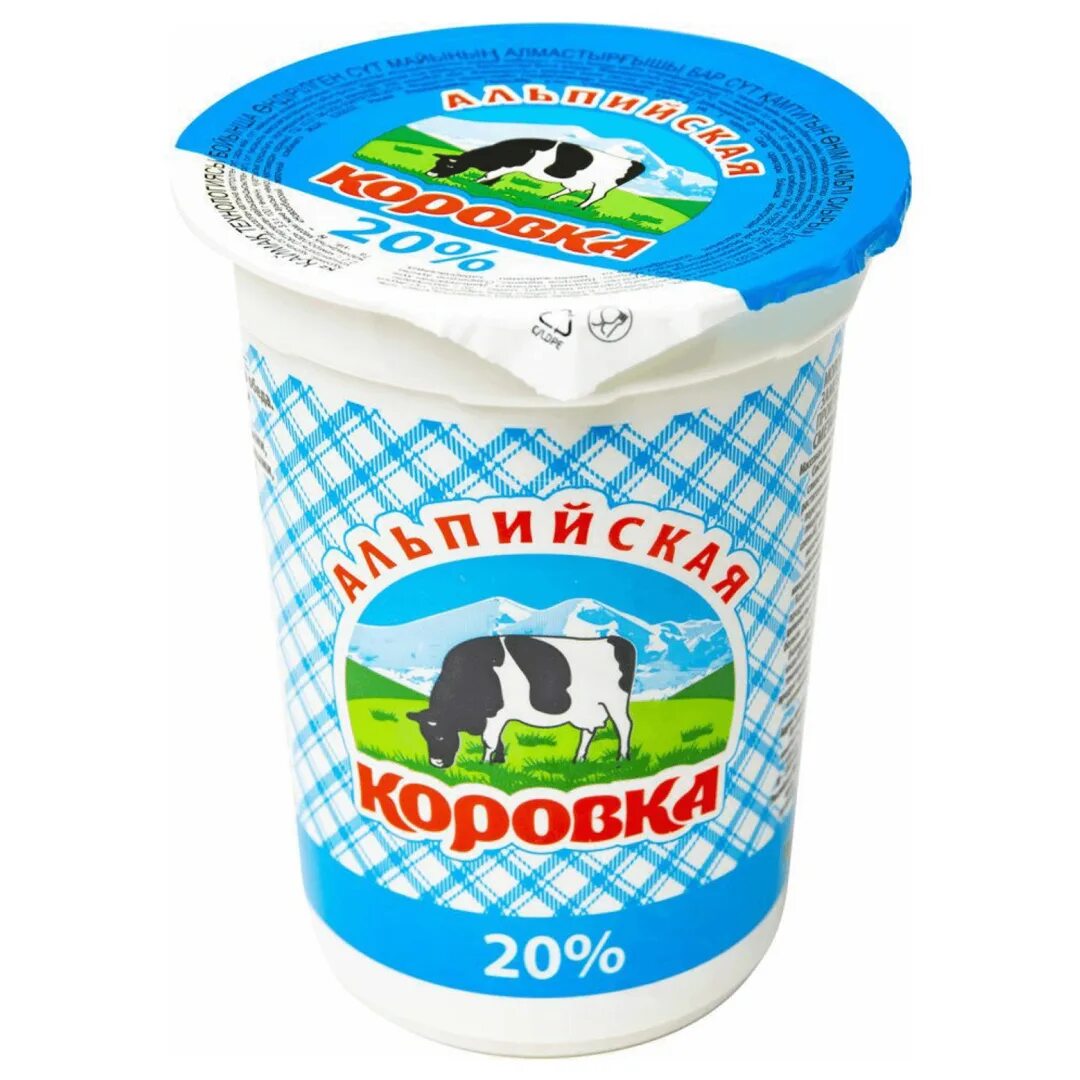 Коровка 20. Сметана Альпийская коровка 20. Сметанный продукт Альпийская коровка. Сметанный продукт. Сметана 20 500 гр.