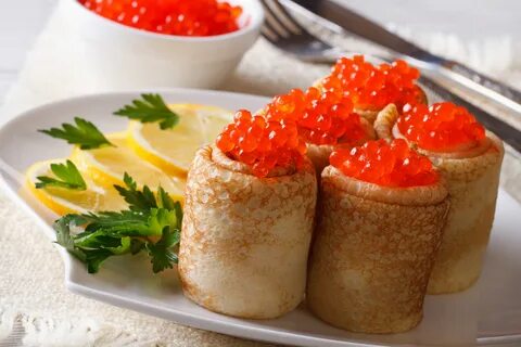 Блины с икрой