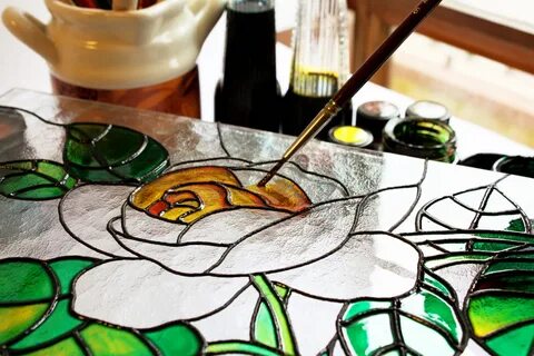 Glass paints