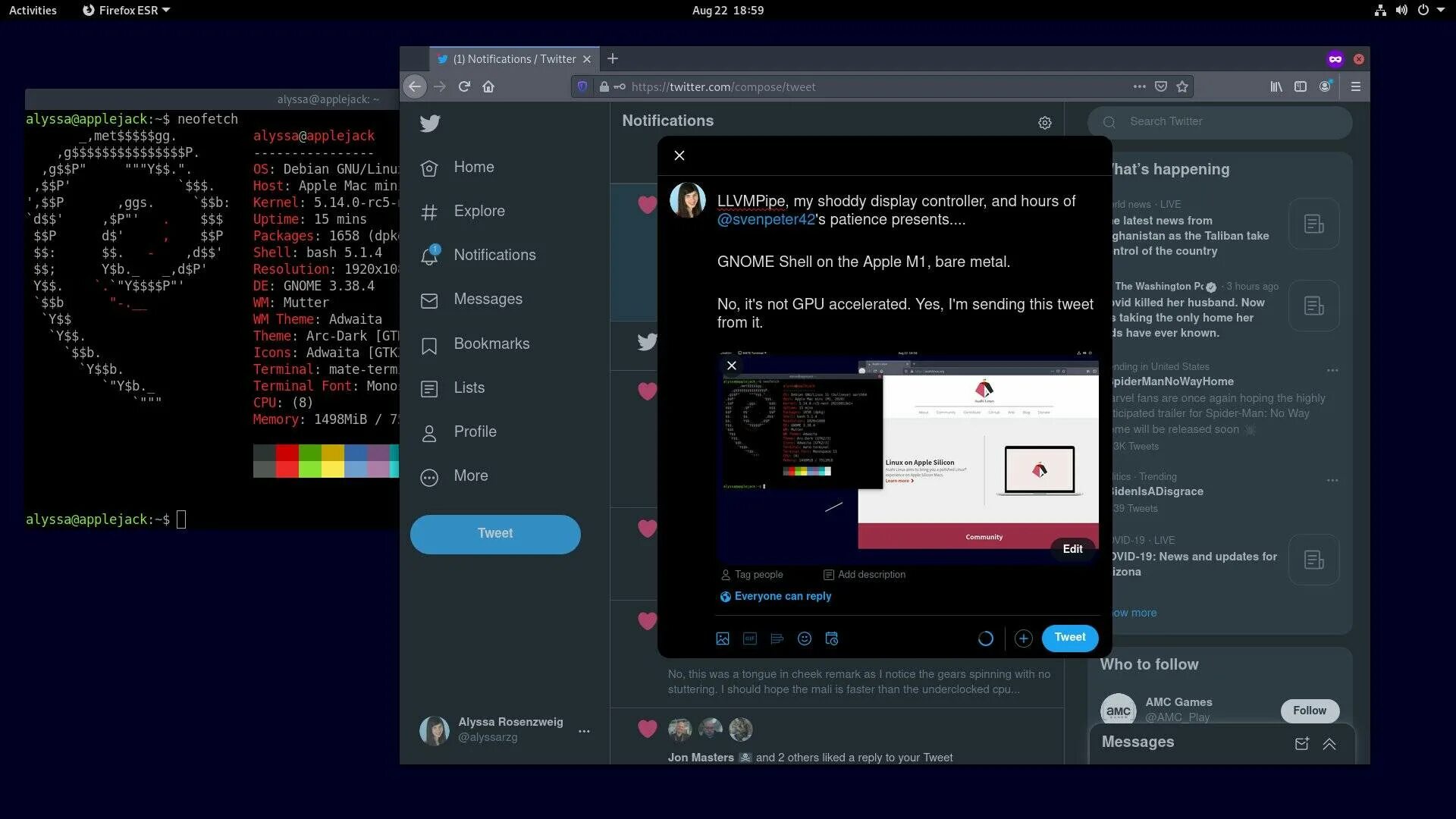 Linux again. Asahi linux. asahi linux m1. debian mac. asahi linux github.