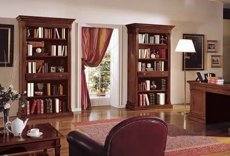 Книжные шкафы в интерьере