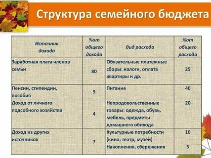 Что является расходами семьи
