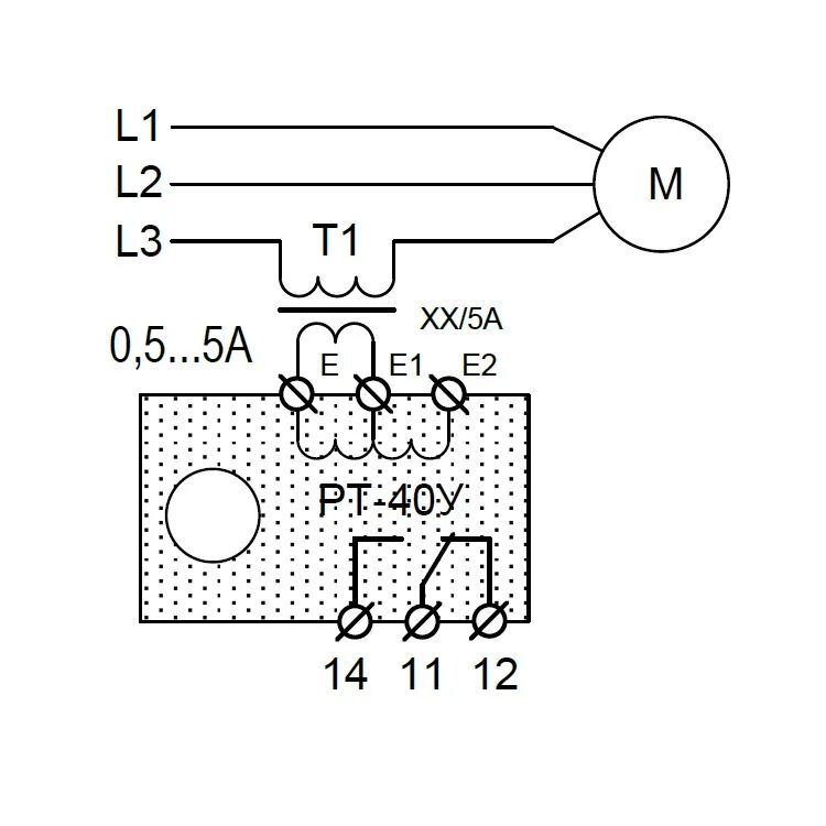Контроль тока электродвигателя. Реле тока РТ-40 схема подключения. Реле РТ-40 схема. Схема электрического подключения реле РТ-40. Токовое реле схема подключения.