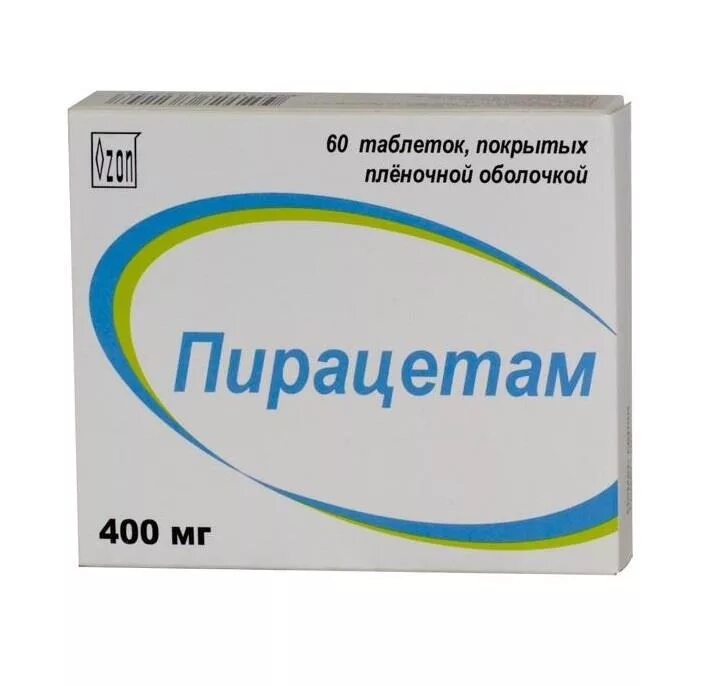 Пирацетам, таблетки покрытые пленочной оболочкой 200 мг, 60 штук - купить в инте