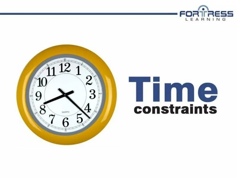 Constraining time. Artificial time constraints.