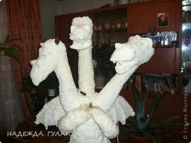 Дракон из ваты своими руками мастер класс