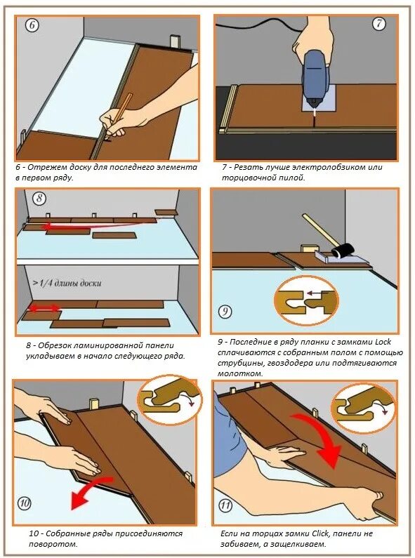 Схема укладки замкового ламината. Как класть первый ряд ламината. Укладка ламината подрезка первого ряда. Технология укладки ламината. Класть ламинат обоев