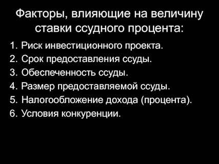 Процент зависит от срока