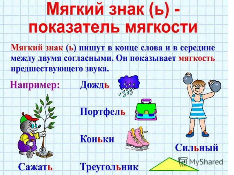 Правила 1 класс. Слова с мягким знаком 1 класс. Правило написания мягкого знака в словах 2 класс. Правила русского языка.