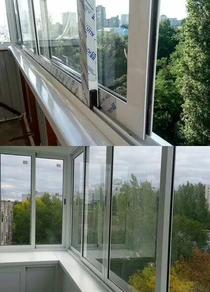 Установка алюминиевых балконов