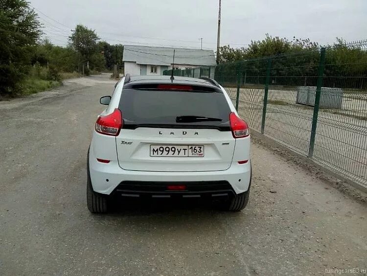 Накладка на задний бампер Lada X-Ray "X-Mug" купить по цене 10 800 руб. Тюнинг-П