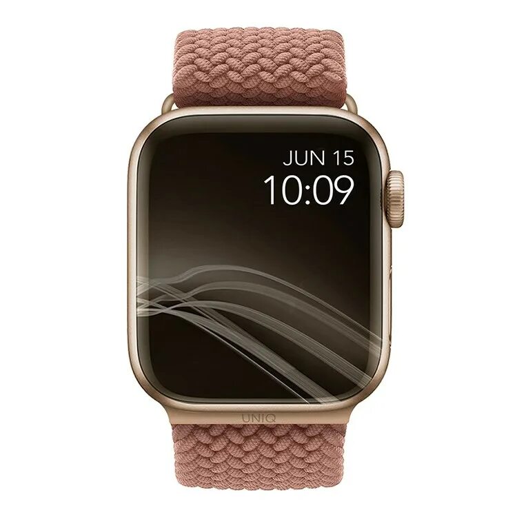 Uniq watch series. Ремешки uniq aspen для apple watch. uniq apple watch strap braided pink. ремешок uniq. плетёный браслет из волокна weavex.