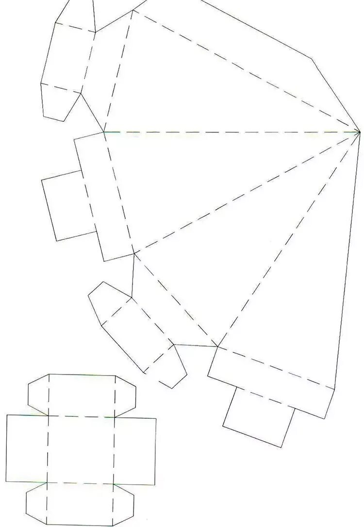 Как сделать объемную коробочку. Схемы коробочек для подарков. Квадратная коробка развертка. Объемный конверт. Развертка корзинки из бумаги.