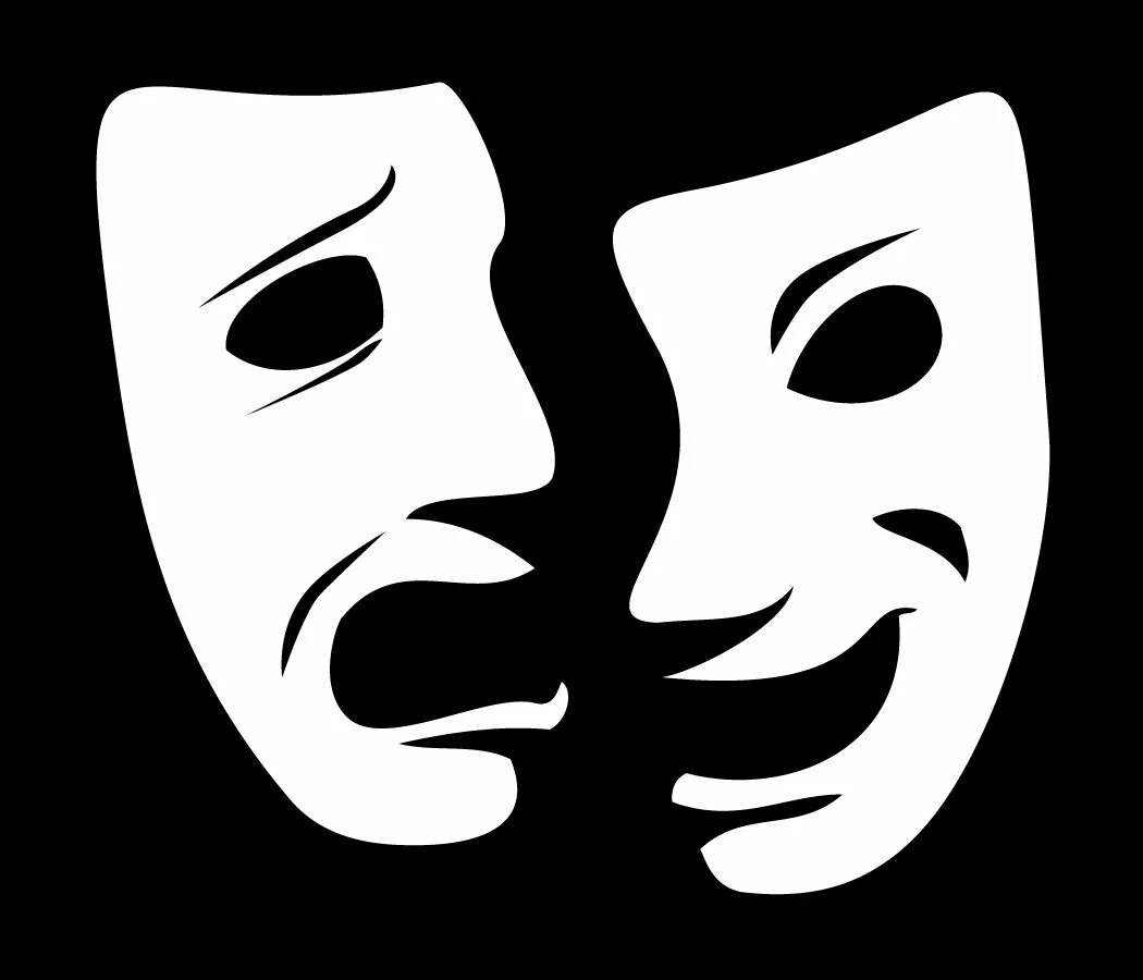 2 маски рисунок. Театральные маски. комедия. трагедия. маска трагедии и комедии. театральные маски комедия и трагедия.