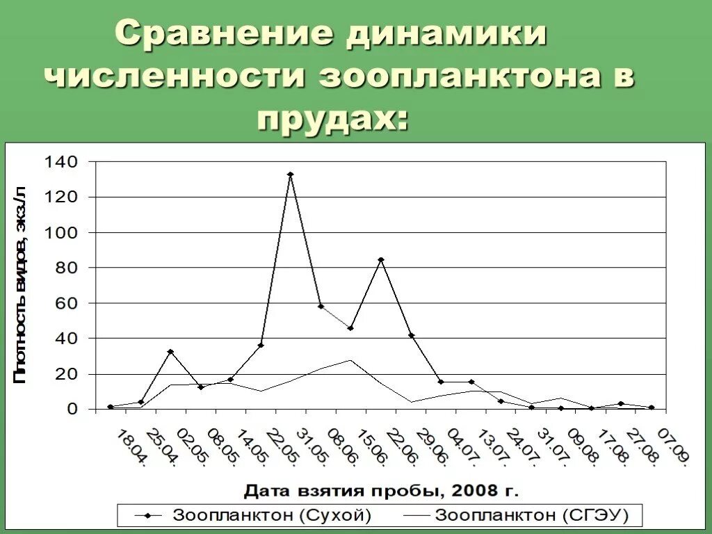 Численность зоопланктона. Сравнение в динамике. Динамическое сравнение. Взрыв численности зоопланктона. Причины возрастания численности весной зоопланктона.