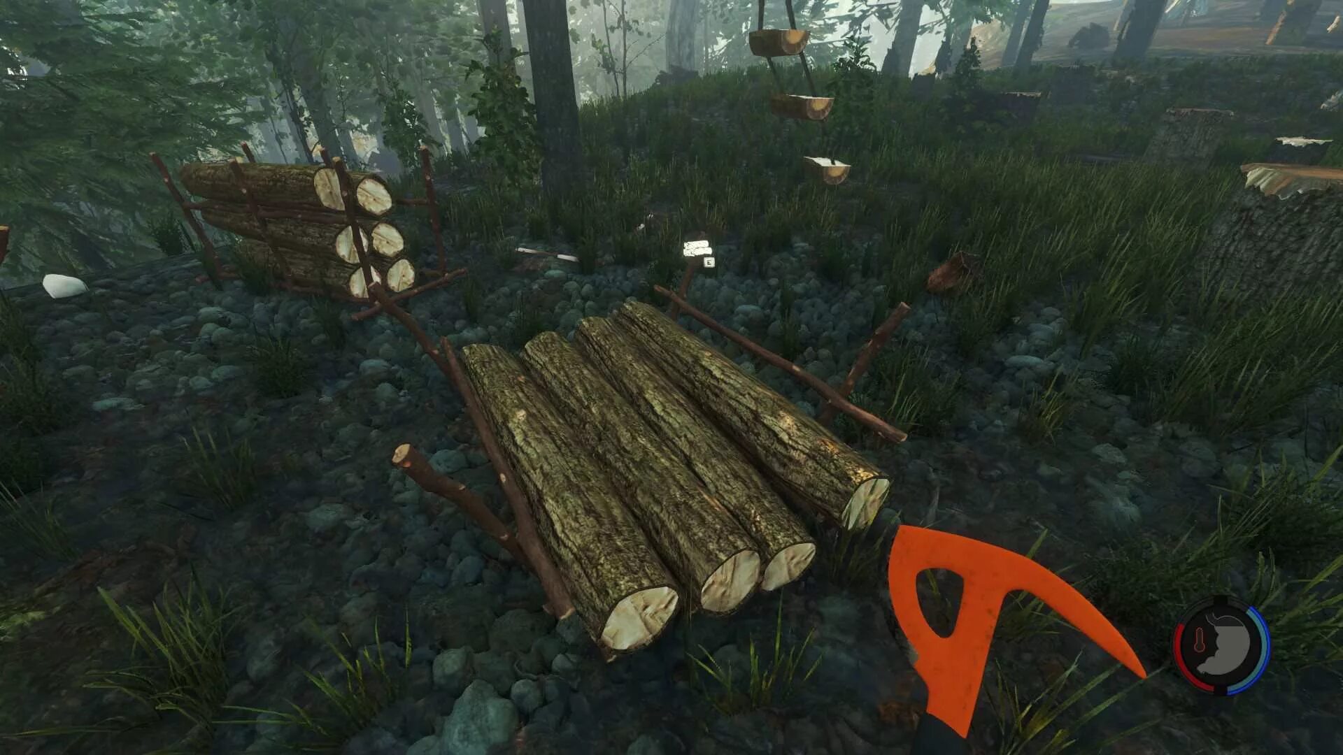 Как поставить метку в the forest. The forest инвентарь.