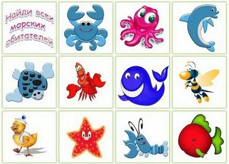 Игра морские животные
