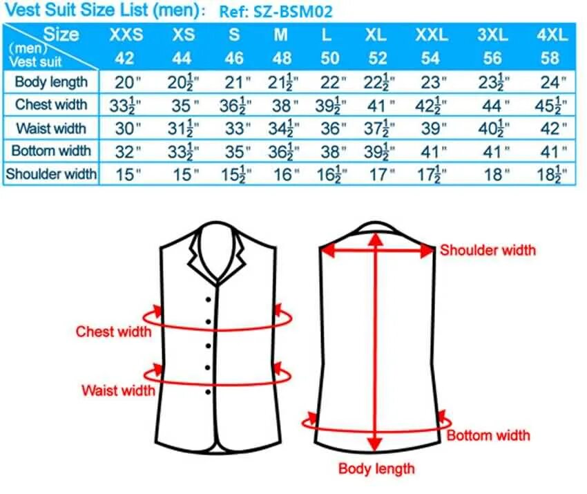 List size. Suit size. blazer size chart. vuarnet suit size chart.