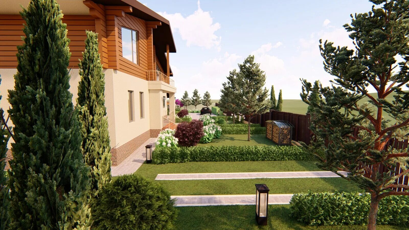 Хвойники в лесном ландшафте. Плюсы участка. Плюсы участка. Плакучая ива в ландшафтном дизайне. Планировка участка с наклоном.