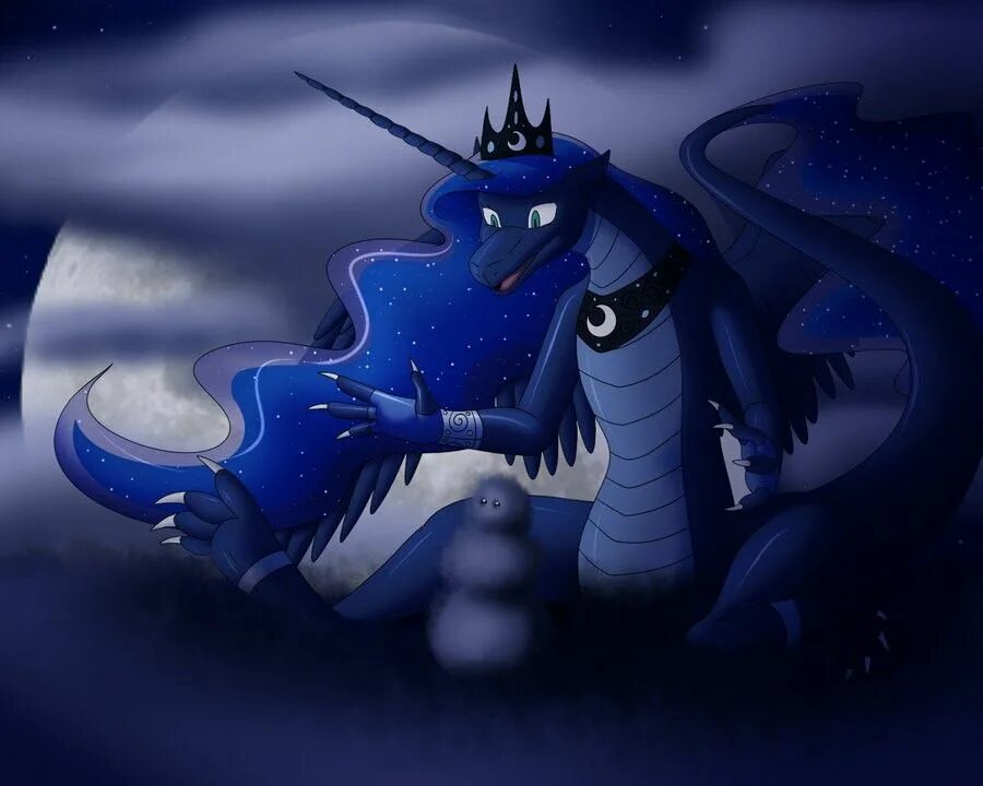 Найтмер Мун дракон. МЛП принцесса Луна дракон. Принцесса Луна с дракончиком. MLP Найтмер дракон.