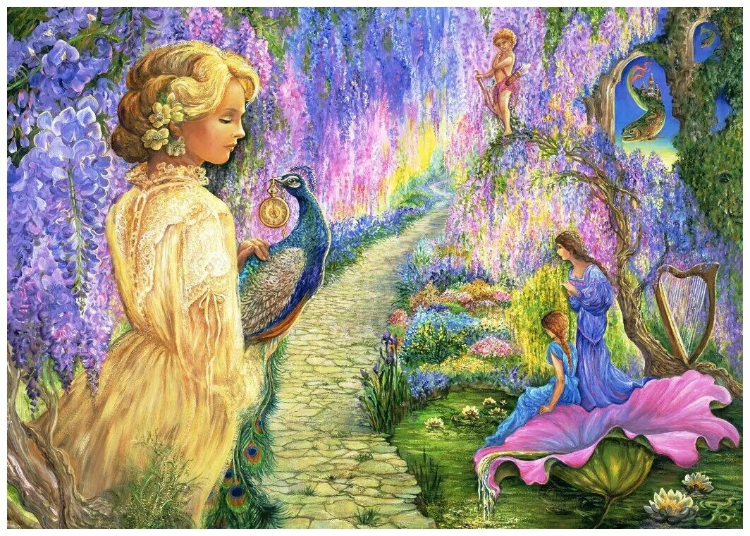 Английская художница Josephine Wall. Картины Джозефина Уэллс. Зачарованный ветер