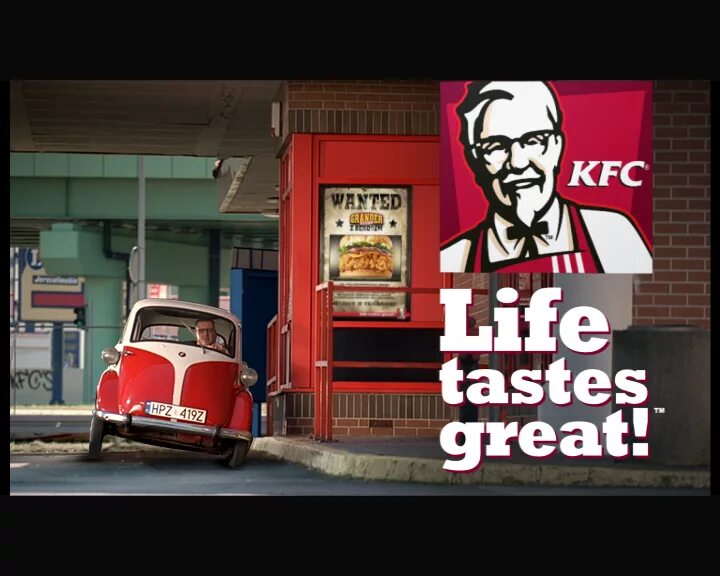 Do your life taste. KFC Life-Size Puppet. Qbsss304 Life tastes great.