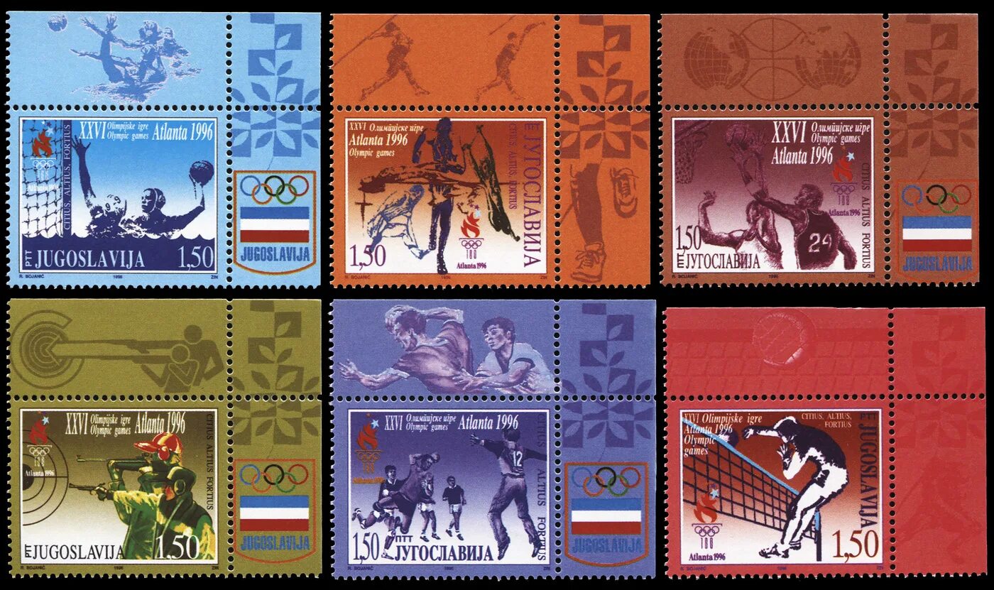 Марки 1996 года россия. Олимпийские марки. Почтовые марки Югославии. Марка 1996.
