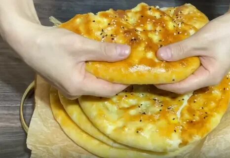 Лепешки с начинкой в духовке