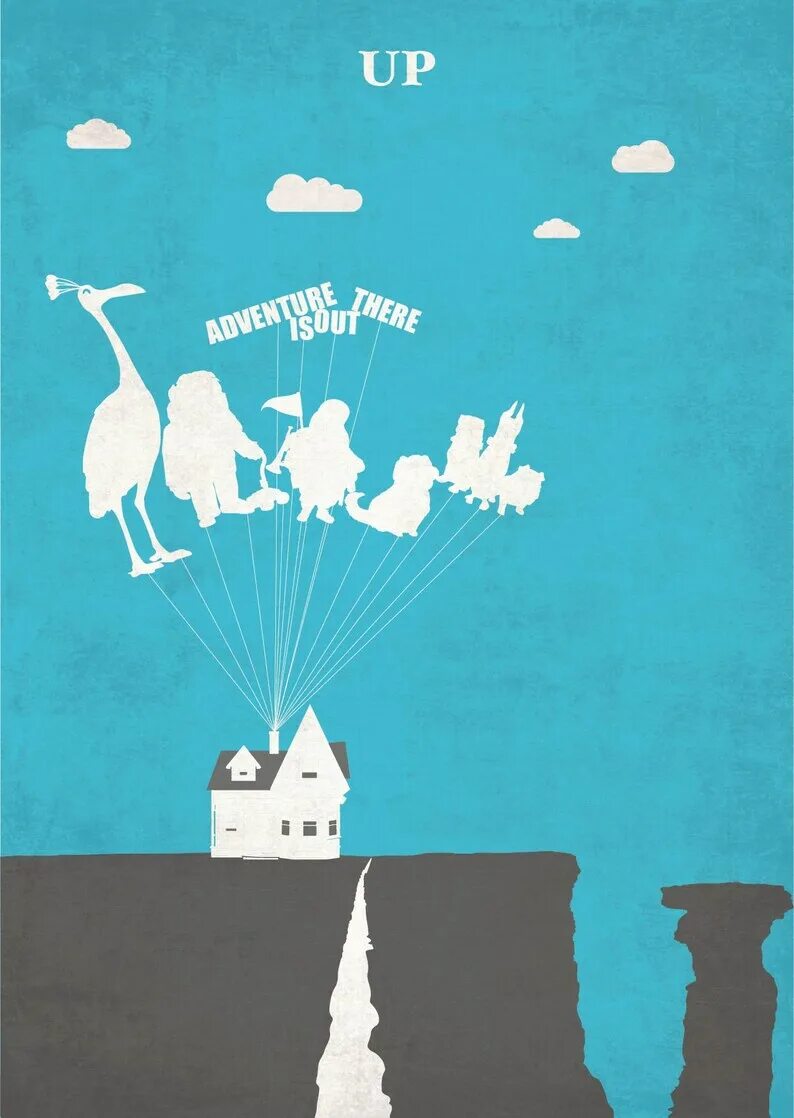 Up poster. Вверх Постер. Coco movie Minimalist poster Art. Pixar up Paradise Falls. Pixar minimalism poster.