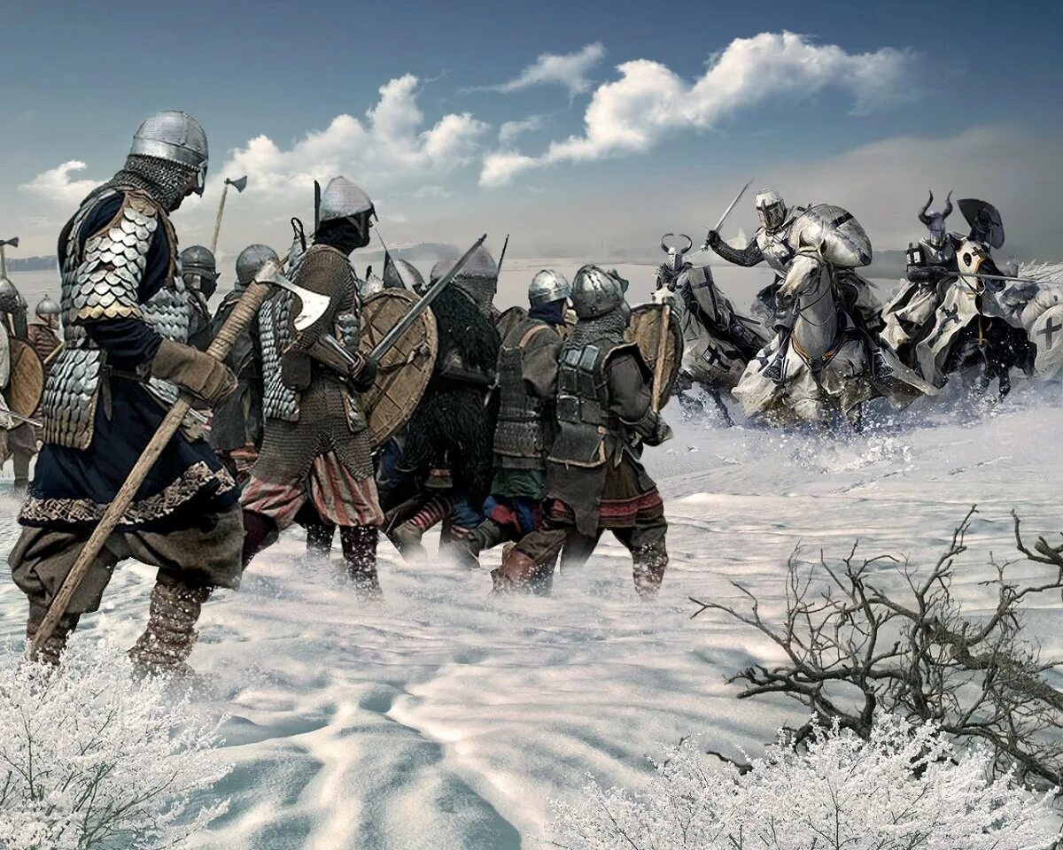 Ледовое побоище начало битвы. Битва Ледовое побоище 1242. Тевтонцы Ледовое побоище.