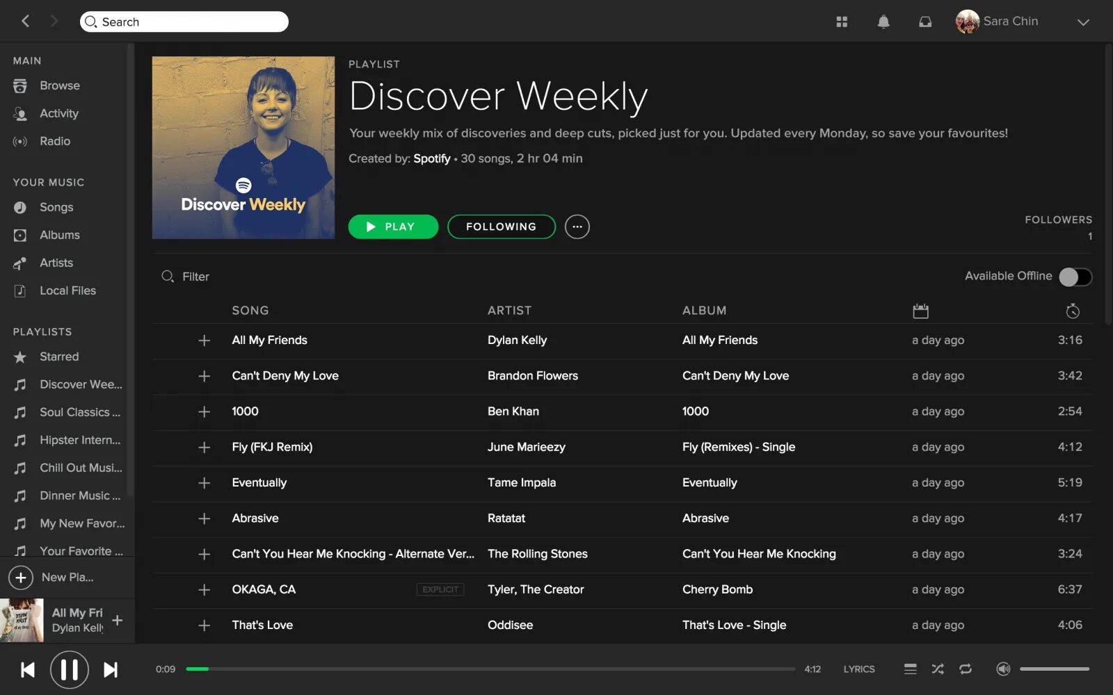 Как добавить плейлист в спотифай. Спотифай Интерфейс. Спотифай discover Weekly. Spotify desktop. Плейлист.