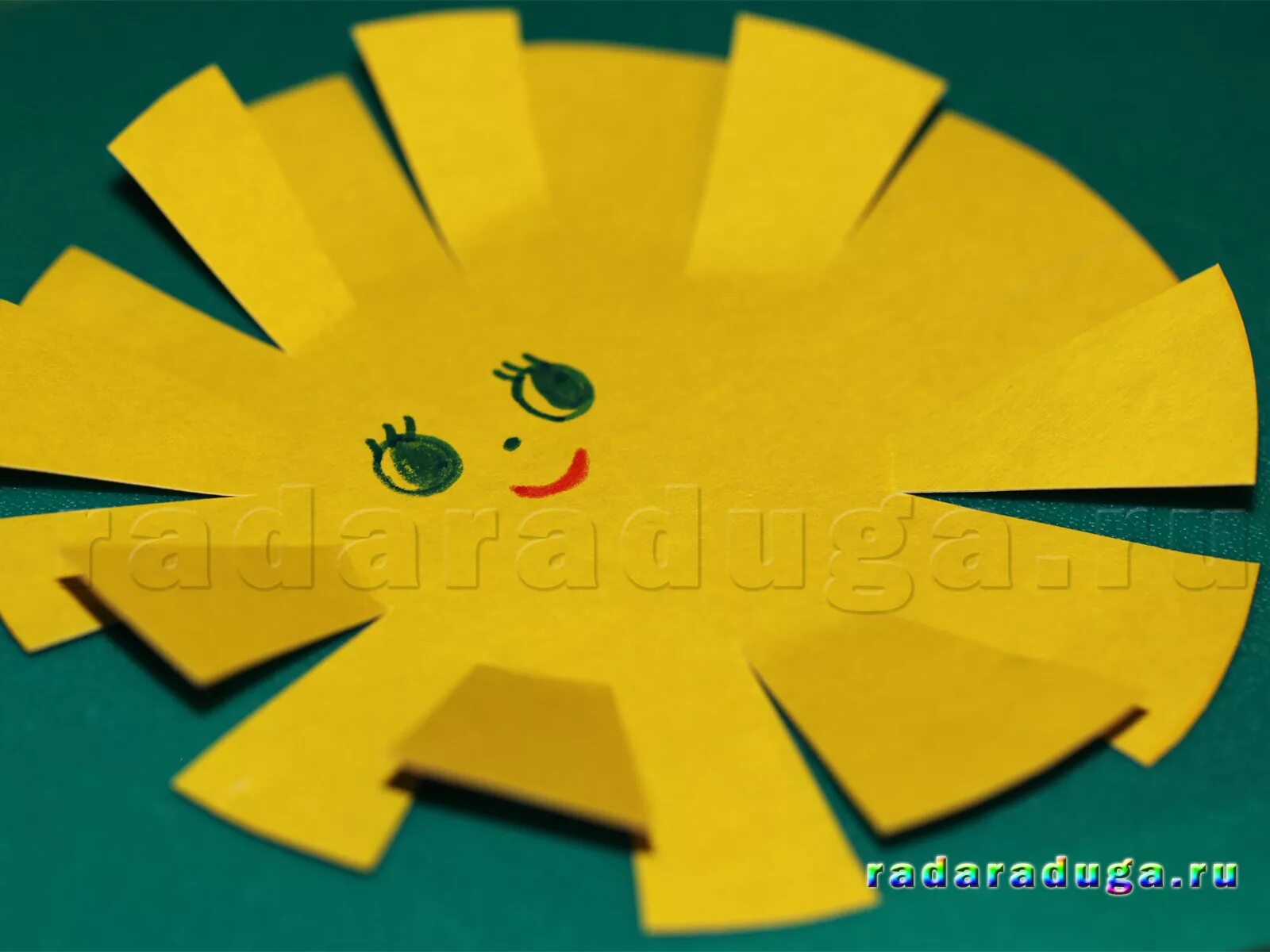 как делать лучики. как делать лучики. поделка солнышко в садик. аппликации солнце. солнце для детского сада.