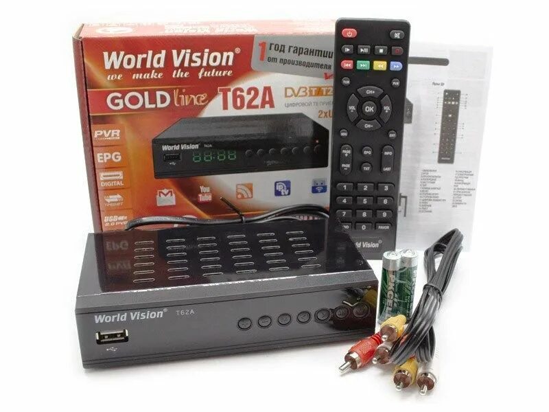 ТВ-тюнеры World Vision t62a. ТВ приставка World Vision t62d. Приставка для телевизора World Vision t62d. Цифровой ТВ приёмник World Vision т62а.