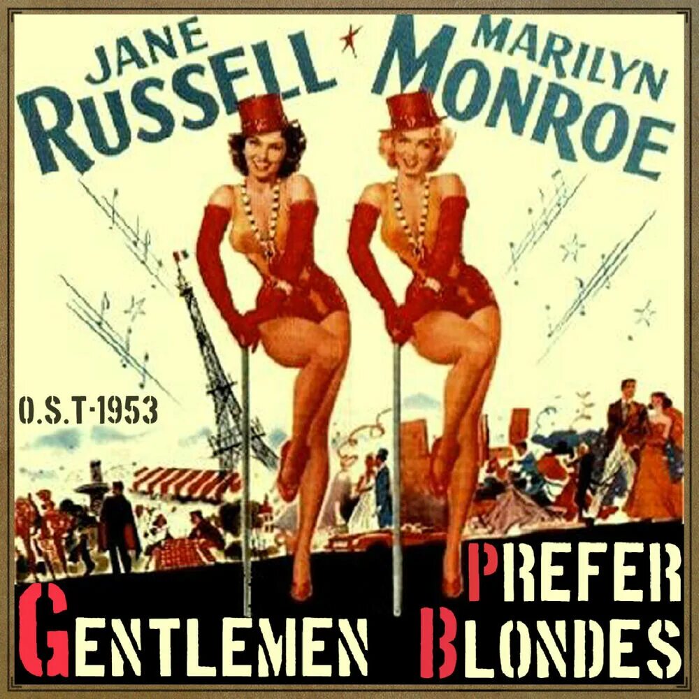 Prefer blondes. Джентльмены предпочитают блондинок.1953 Постер. Marilyn Monroe 1953. Джентльмены предпочитают блондинок афиша. Джентльмены предпочитают блондинок (1953).