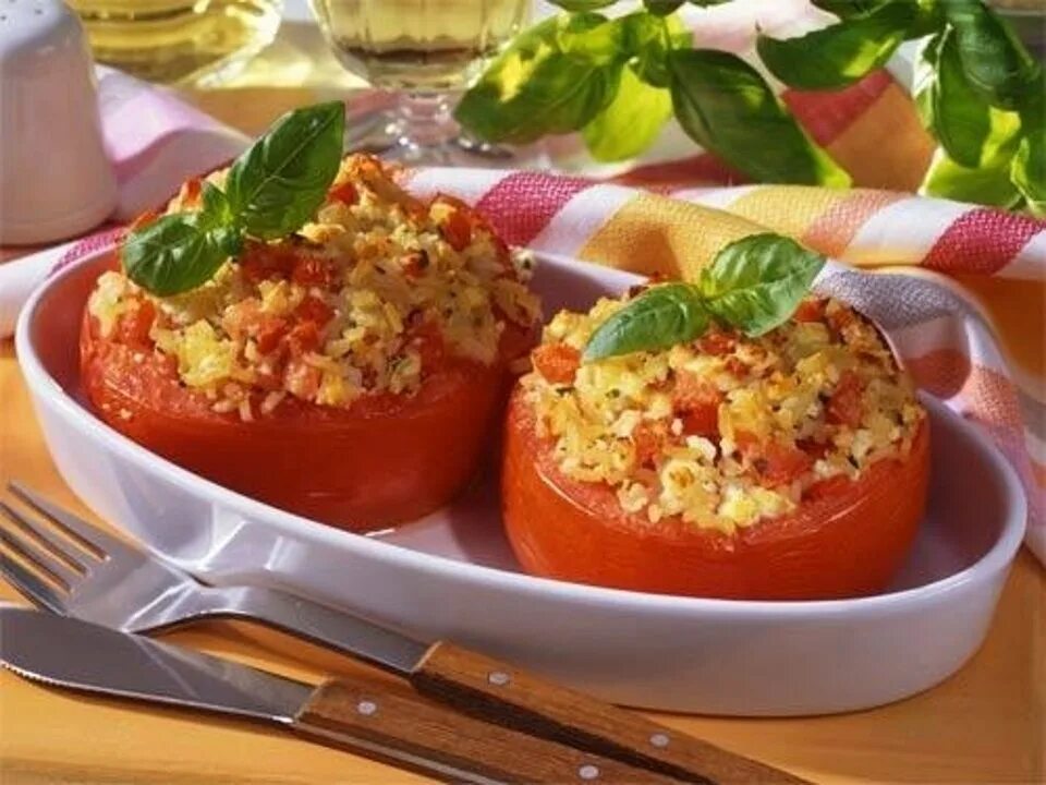 Помидоры, запечённые с сыром в микроволновке - покроковий рецепт з фото. Автор р