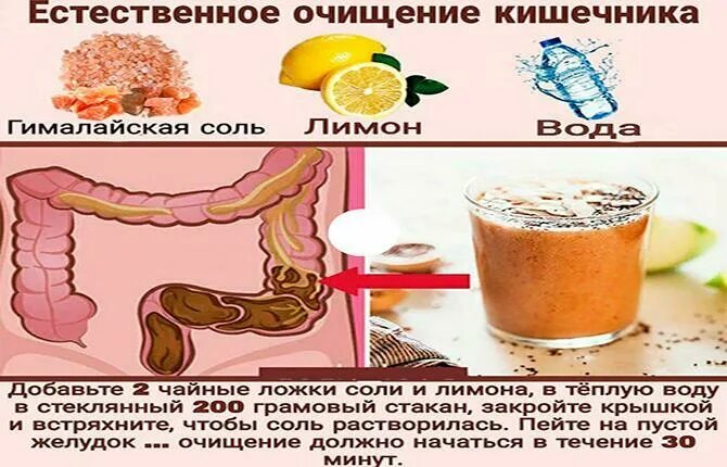 Кишечник чистка лимоном. Очищение кишечника соленой водой. чистка кишечника солёной водой. естественное очищение кишечника.