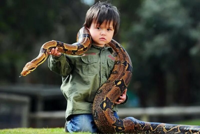 Ребенок держит змею. Дети со змеями. Змея для детей. Малыш змеи.