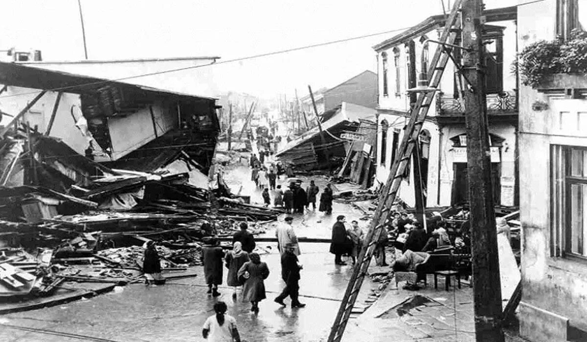 5 разрушительных землетрясений. Самое мощное землетрясение в истории. Чили, 1960 год. Землетрясение в Чили 22 мая 1960 года.