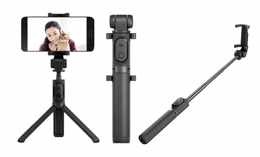 Селфи палка bluetooth. Монопод Xiaomi mi selfie Stick Tripod. Штатив-трипод Xiaomi mi selfie Stick Tripod, черный [fba4070us]. Монопод Xiaomi mi selfie Stick Tripod Black (fba4053cn).