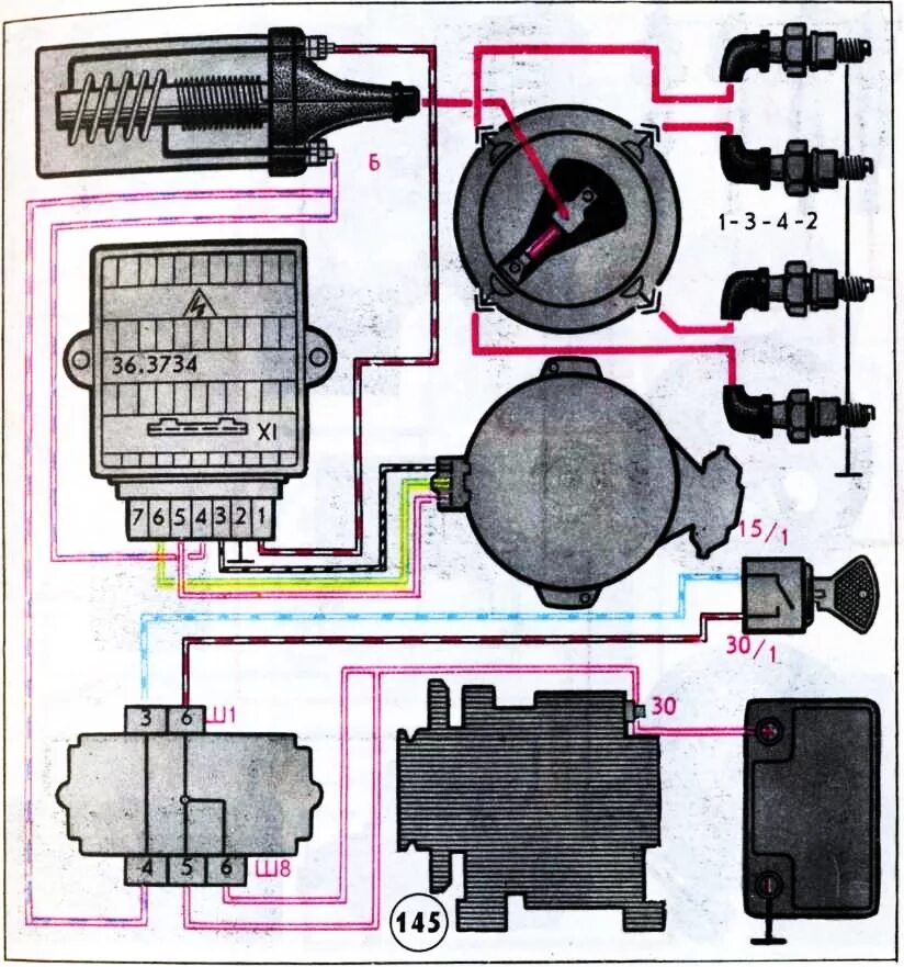 Схема подключения катушки зажигания ВАЗ 2108 карбюратор. ВАЗ 2109 система зажигания коммутатор. Схема коммутатора зажигания ВАЗ 2109 карбюратор. Схема зажигания ВАЗ 21099 карбюратор.