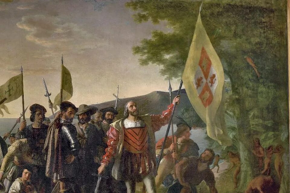 христофор колумб живопись. христофор колумб сан сальвадор. корабли экспедиции христофора колумба. христофор колумб высадка. открытие америки видео.