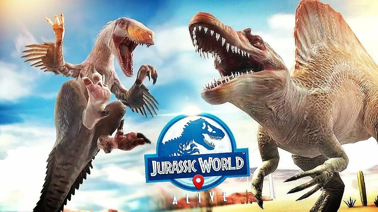 Jurassic world чит. JW Alive Спинозавр. JW мир Юрского периода. Джурасик ворлд Элайв динозавры. JW Alive гибриды.